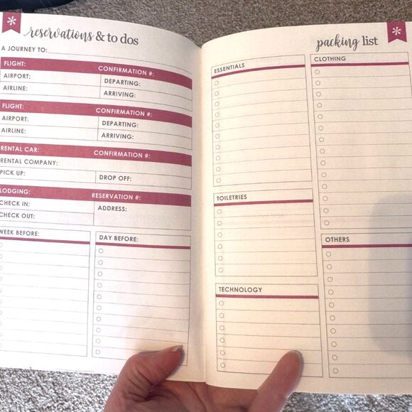 NEW Erin Condren Travel Journal Petite Planner 5.7" x 8.25" You Are On Your Way - Picture 5 of 7